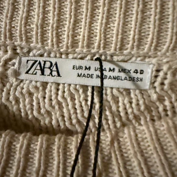 Zara Crew Neck Sweater with Textured Knit - Picture 2 of 5